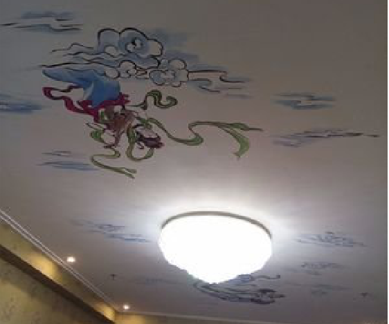  九龙如何快速绘制天花板上的手绘墙？