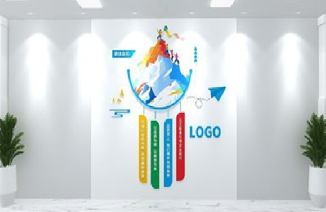  九龙公司企业形象墙的工艺材料有哪些？